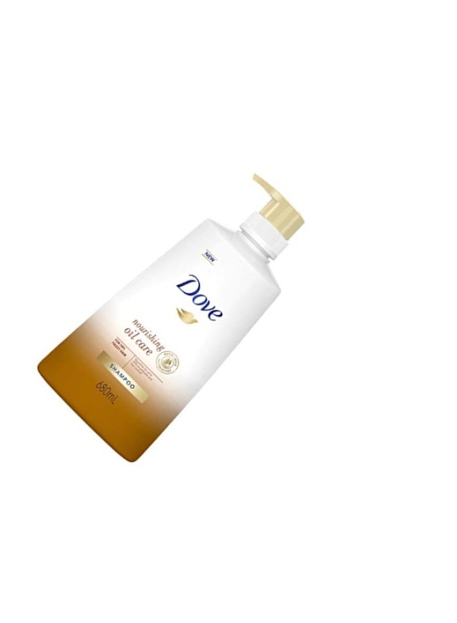 Dove Nourishing Oil Care Shampoo For Dry Frizzy Hair 680ml - Image 3